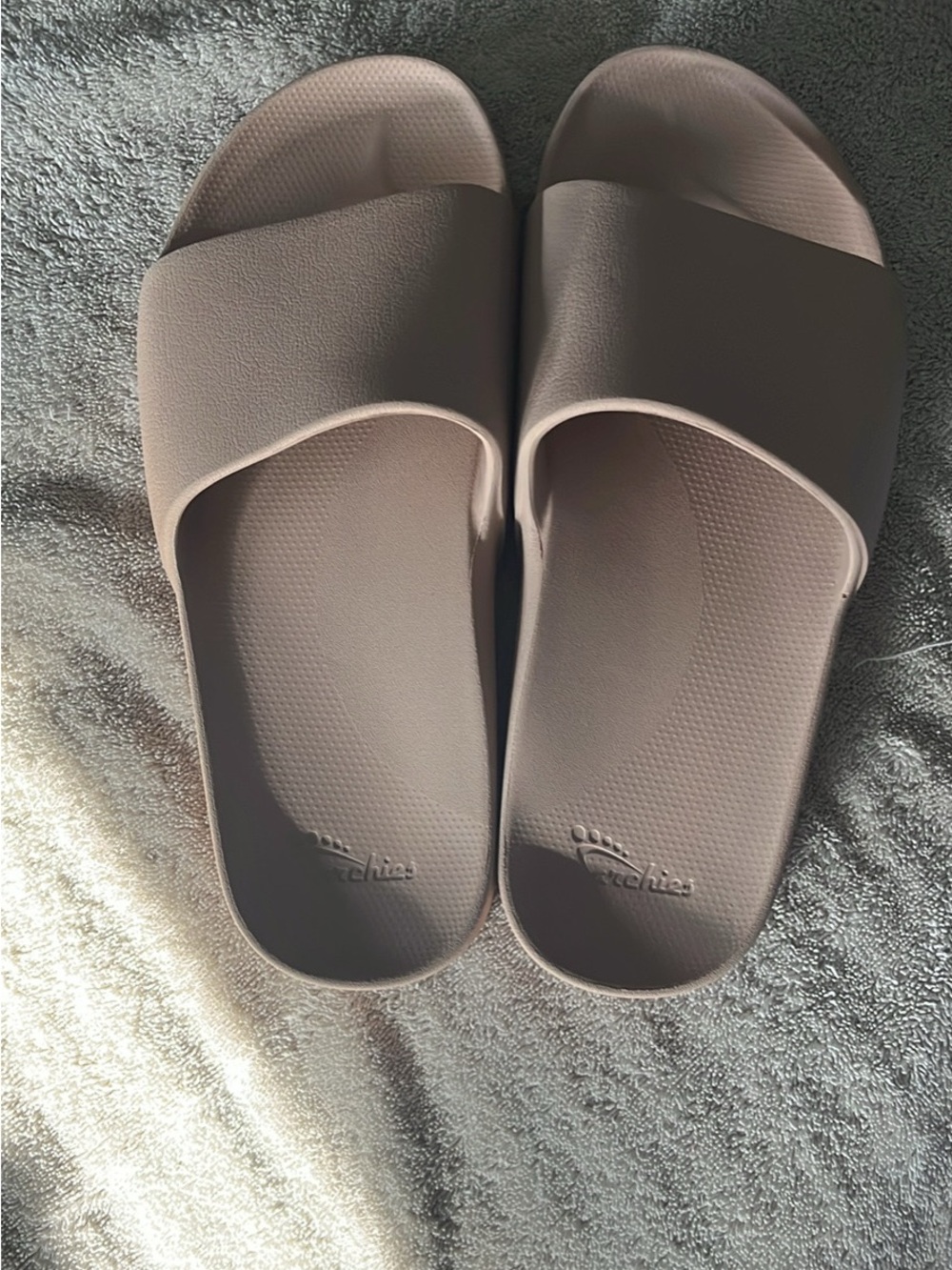 Men's Slide Sandals in Taupe by Archies